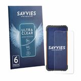 Savvies - Screenprotector voor Cubot KingKong Ace 5 - Folie Beschermfolie transparant 6 Stuks