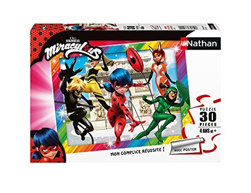 Nathan Puzzel 30 delen - Ladybug en zijn vrienden Super Helros/Miraculous kinderen, 4005556863853