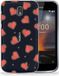 Nokia Housse arrière pour Nokia 1 TPU bumper Cœurs