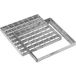 Jardibric - Grille Caillebotis 20 X 20 Cm – Cadre Acier Galvanisé – Pour Caniveau Ou Regard Béton Eaux Pluviales