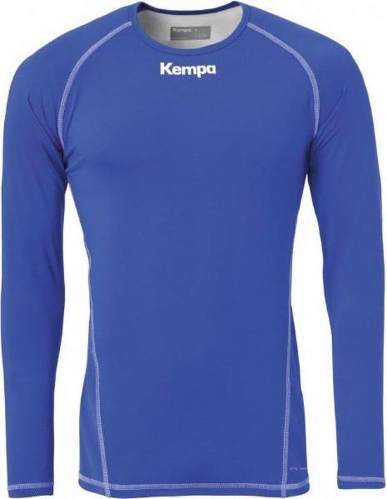 Kempa Attitude Thermo Shirt Lange Mouw Royal Blauw Maat 2XL