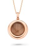 Orphelia ZH-7197/BR - Ketting met hanger rond verguld - 925 zilver - zirkonia - 45 cm