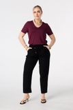 MS Mode Straight leg broek zwart
