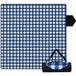 Fuegobird Picknickdeken 200 x 200 cm Stranddeken Opvouwbare campingdeken Waterdicht Zanddichte picknickmat Draagbare tuin-strandmat Machinewasbaar voor kamperen Tuin Park Strand geschikt voor kinderen's kruipdeken (blauw)