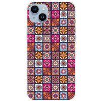 1001 coques Apple iPhone 15 Plus patchwork mandala bedrukt siliconen hoesje