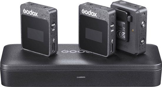 Godox MoveLink II M2 Dual Channel Compact Digital Wireless Microphone System - Zwart