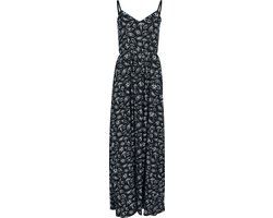 Gothicana by EMP Gothicana Zwarte viscose maxi jurk met zijsplitten - Dames - XXL