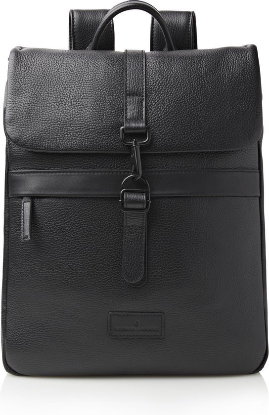 Castelijn & Beerens Castelijn & Beerens Tango Backpack 15.6'' black Leren tas Zwart