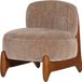 WOOOD Runi Fauteuil - Hout/Velvet - Zand