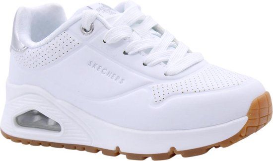 Skechers Kinder Uno Gen1 Shimmer Away Sneakers 310545L WSL Wit/Zilver