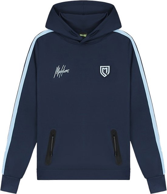 Malelions sport academy hoodie in de kleur marine.