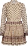 VILA VIPRAYA LYRIDA SHORT DRESS/R Grijs Driekwart mouw Polyester Mini jurk Dames 38