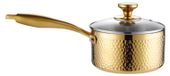 Elzusha - Casserole en acier inoxydable avec couvercle