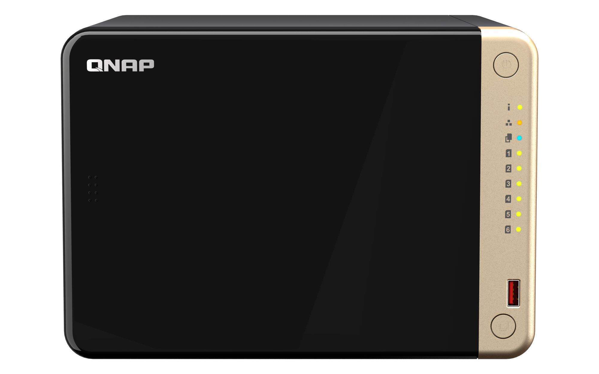 QNAP TS-664 NAS Tower - Intel Celeron N5095, 8GB RAM, 6-Bay, Black