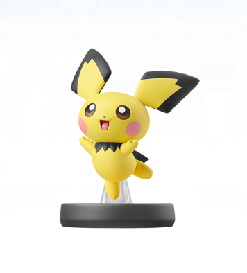 Nintendo Pichu Action Figure - Yellow/Black - Unisex