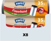 Swirl 8x Swirl vuilniszakken met fixeerband - 35 liter (10 stuks)