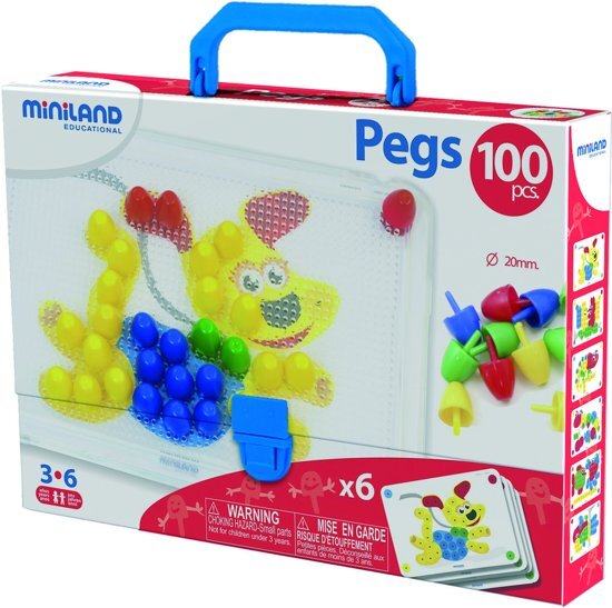 Miniland Mozaiekspel Pegs - 20 mm