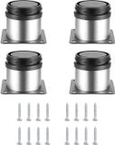 Ibenzoa® Pieds de meuble réglables en acier inoxydable, set de 4