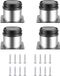 Ibenzoa® Pieds de meuble réglables en acier inoxydable, set de 4