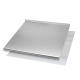 INOXLM Deegverwijderaar, werkblad van roestvrij staal, verschillende maten, voor keuken, bar, restaurant, om te kneden (50 x 56 cm, vouw 2 cm, etagère 4 cm)
