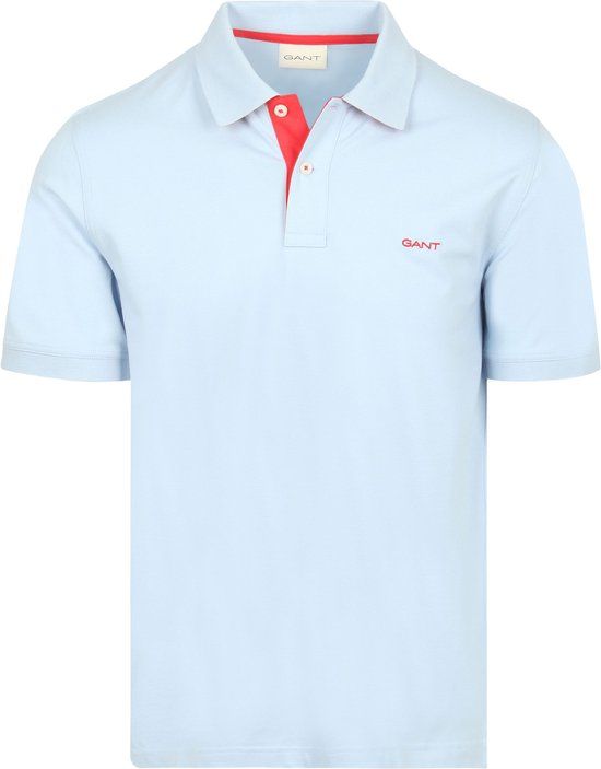 GANT Contrast Piqué Poloshirt Fresh Blauw - Maat XXL - Heren