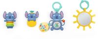 Bright Starts Cadeauset met 4 door Stitch, geïnspireerd speelgoed, inclusief babyveilige spiegel en bijtspeelgoed, voor pasgeborenen en oudere kinderen