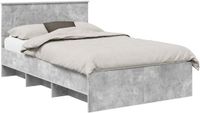 vidaXL Bedframe Betongrijs 120 x 190 cm Bewerkt Hout