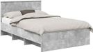 vidaXL Bedframe Betongrijs 120 x 190 cm Bewerkt Hout