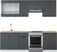 Vicco Fame-Line Complete keukeneenheid – 240 cm, WB Eik Antraciet landhuis/wit