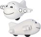 Merkloos / Sans marque Anti stressbal vliegtuig - 3x - 10 cm - rubber - tegen vliegangst - relaxen