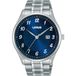 Lorus RH905PX9 Heren Horloge Analoog Quartz Zilverkleurig Staal Blauw