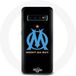 Maniacase Coque pour Samsung Galaxy s10 plus Olympique de Marseille Logo fond noir