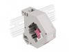 Delock DIN rail Adapter with Keystone SC Simplex female to SC Simplex female violet
