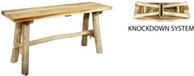 van der Leeden Banc de jardin Teck 100cm Brun