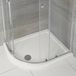 Hudson Reed Bac de douche plat quart de cercle - Blanc - Antidérapant - 100 cm x 80 cm - Côté gauche - Côté gauche