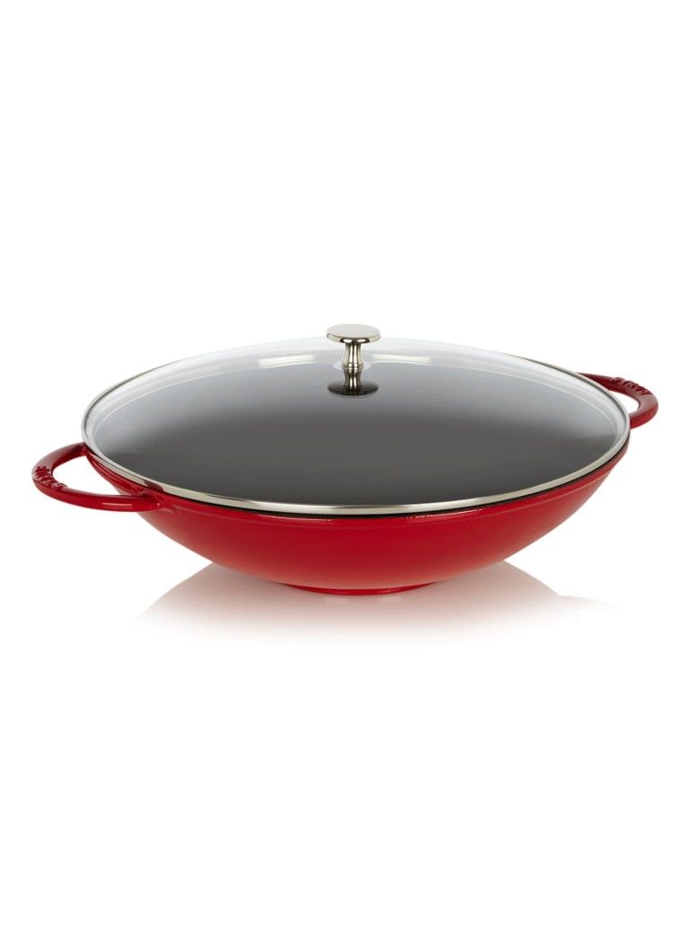 Staub Wokpan - 30cm - Rood