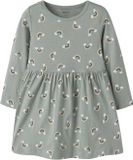 NAME IT NMFVILISA LS DRESS Gebreide jurk Meisjes Groen Katoen Maat 98