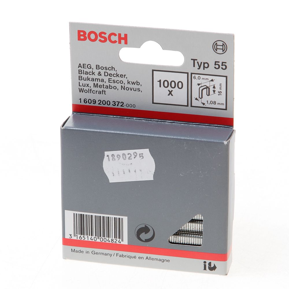 Bosch nietjes type 55 6 x 1,08 x 16 mm
