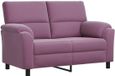 vidaXL Sofa Violet Velours 154 x 85 x 93 cm