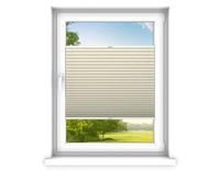 time4blinds - Plisségordijn zonder boren op maat gemaakt - Vouwgordijn - Plisségordijn privacy en zonwering - Eenvoudige installatie - Kant-en-klaar plisségordijn - 90x70 cm - Beige room