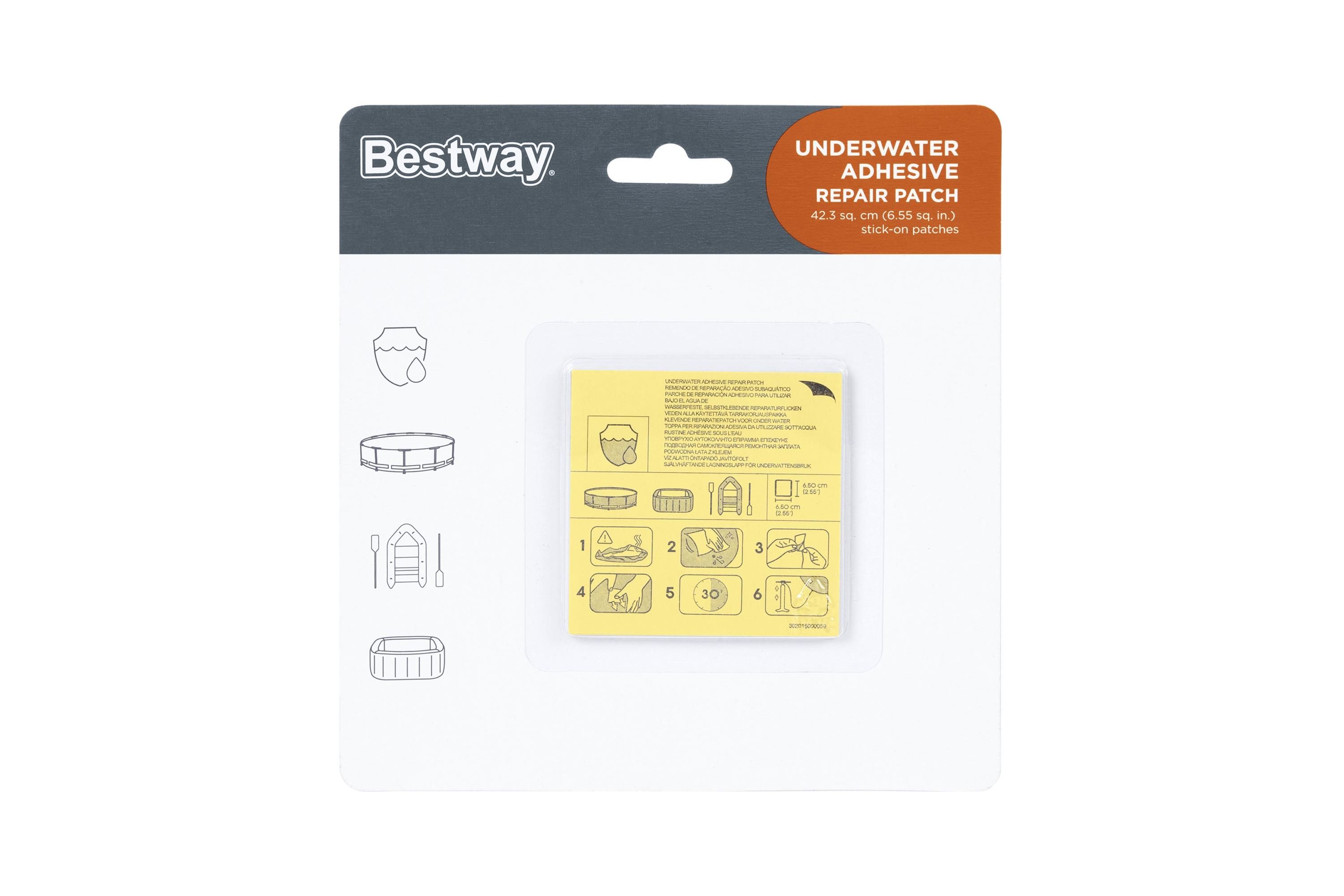 Bestway Onderwater Reparatieset - 10 stuks - Meerkleurig
