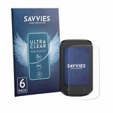 Savvies - Screenprotector voor iGPSPORT BSC100MAX - Folie Beschermfolie transparant 6 Stuks