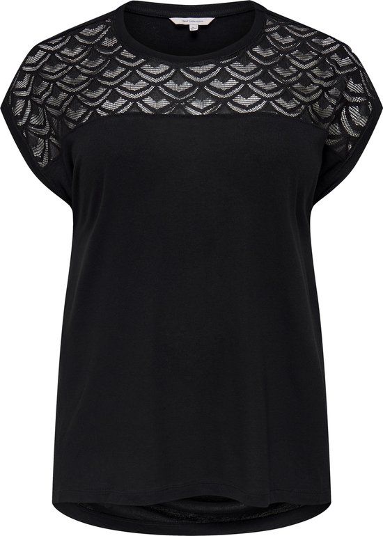 ONLY CARMAKOMA CARFLAKE S/S MIX TOP JRS NOOS Dames T-shirt