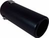 AutoStyle Embout d'échappement Inox Rond 44-57 mm 18 cm Noir
