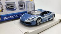 Maisto Lamborghini Huracan LP 610-4 Polizia 1:24 Blauw Metaal/Kunststof