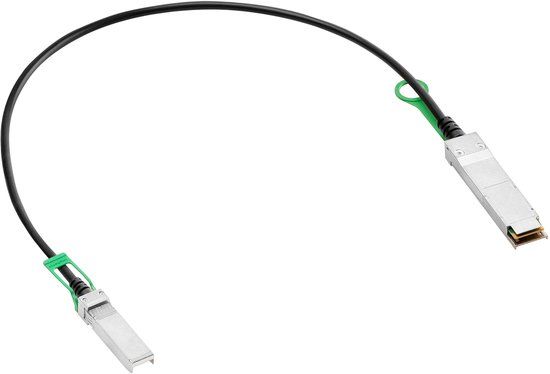 HPE Aruba Networking 50G QSFP56 to SFP56 0.65m DAC Cable netwerkkabel Zwart 0,65 m