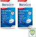 Steradent 2 x Nettoyant pour prothèses dentaires - Contre la plaque dentaire et le tartre - 90 comprimés
