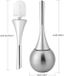 ZenithVibe Brosse de toilette avec base en acier inoxydable et design moderne pour un nettoyage et une hygiène efficaces