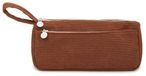 OEM Kordstof etui, wasbaar, groot, 21x6x10 cm, bruin