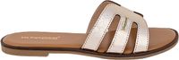 Les tropeziennes par M. Belarbi Les Hamigos Leren Sandalen Goud Dames Maat 37